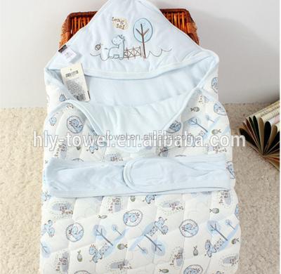 China 100% breathable cotton baby bathrobe for kids, cotton hooded towel for sale