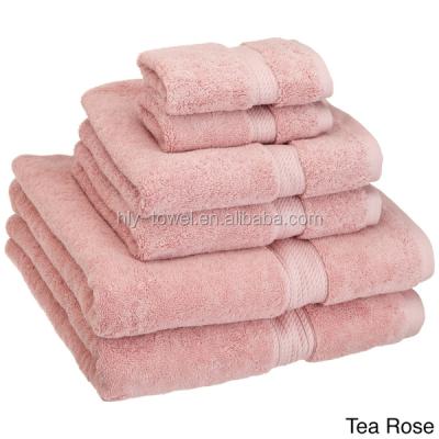 China China Manufacturer Five Star Feel Soft Convenience 100% Cotton Hotel Bath Towel Set for sale