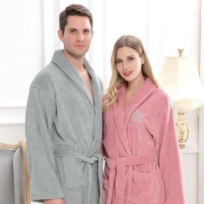 China Breathable Women Cotton Night Robe Comfortable And Soft Bathrobe Men Robe for sale