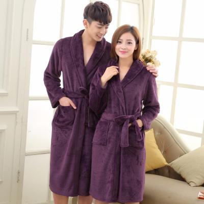 China Men Breathable Bathrobe Cotton Comfortable Night Robe for sale