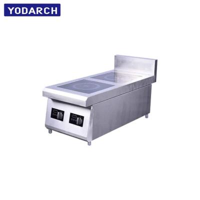 China Hotel High Efficiency Double Plate 2 Burner Commercial Induction Multi Cooker Stove for sale