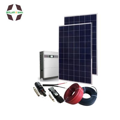 중국 Solarman home on grid solar panel system 1kw 2kw 3kw 5kw home solar power system with high quality 판매용