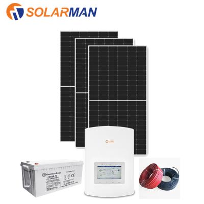 Cina Home Solar Power System Home 3kw 5kw 8kw 10kw Solar Panel Hybrid System For Home Use in vendita