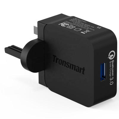 China Free Shipping QC 3.0 Tronsmart WC1T 18W USB Turbo Mobile Phone Wall Charger WC1T Wall Charger for sale