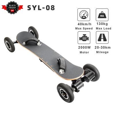 China High Performance Adult Off-Road Board Skateboard 10Ah 40KM/h Remote Control Electric Skateboard-Black [EU STOCK] Syl-08 for sale