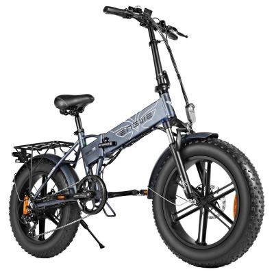 China Steel [EU STOCK]ENGWE EP-2 pro 750W 20inch Fat Tire Bicycle Mountain Beach Electric Folding Snow Bike For Adults for sale