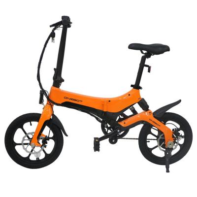 China Steel Free Duty [EU Stock] dropshipping ONEBOT S6 Electric Motor 25km/h 6.4Ah Portable Folding Bike 16 Inch 250W Max Battery for sale