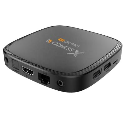 China ROM: EMMC 128GB X88 H616 Pro S Android TV BOX 10.0 4GB/128GB 2.4G+5G WIFI 100M LAN USB3.0 for sale