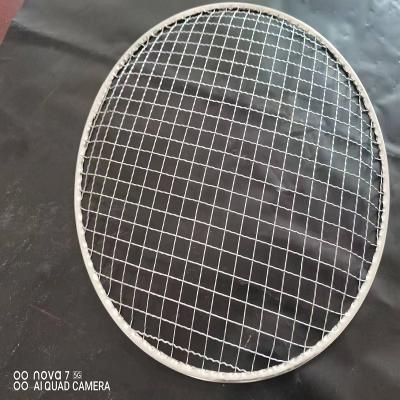 China 280mm Japanese Type Dustproof Curved Iron Grill BBQ Grill Mesh Round Shape Grill Surface for sale