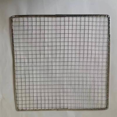 China Dustproof Old Rectangle Grill Mesh Japanese Round Or Square Iron Barbecue Wire Mesh Japanese Round Or Square Barbecue Grill for sale