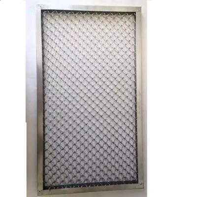 China Washable Clean Stainless Steel Shoes Wire Mesh Mat Anti Slip Scraper Mat for sale