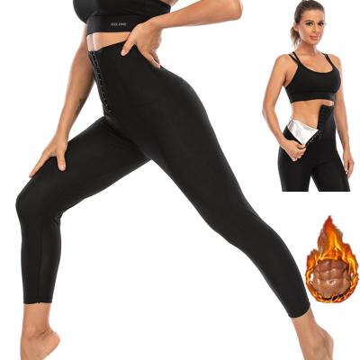 China Antibacterial Stain Waist Tightening Fitness Pants Shaping Hip Yoga Lifting Pants Sweat Tight Gaiters for sale