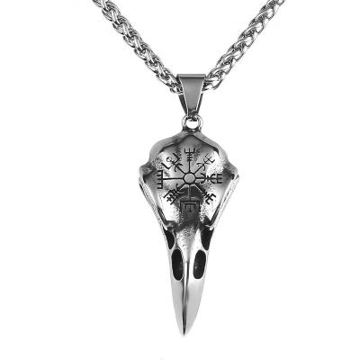 China Viking Jewelrox Viking Jewelry Stainless Viking Raven Necklace Viking Necklace in steel for sale