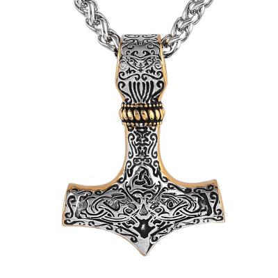 China Viking Thor Mjolnir Hammer Necklace Viking Steel Viking Jewelrox Viking Jewelry Stainless for sale