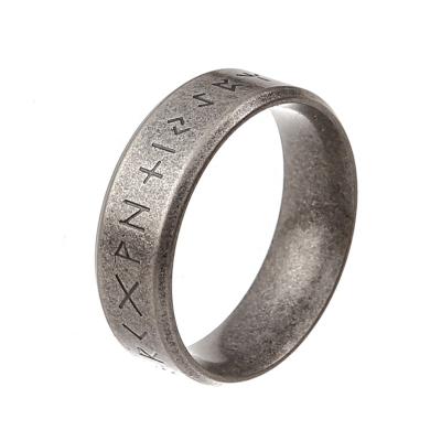 China Vintage Steel Viking Rune Ring Viking Ring from Viking Jewelrox Viking Jewelry Stainless for sale