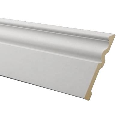 China Custom White Mud-Coated Solid Wood Line Modern Decorative Line Baseboard GCREATE Interior Decoration for sale