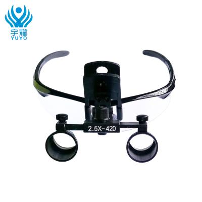 China The Dentistry Clip On Dental Loupes Dental Surgical Binocular Dental Loupes Magnifier 2.5x Piece for sale