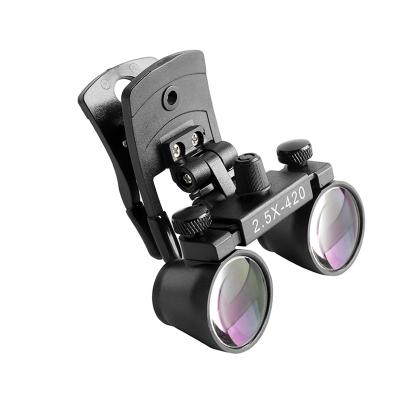 China Dentistry 2.5X Clip On Binocular Medical Surgical Loupes Magnifier Glass Dental Loupes for sale