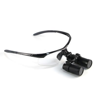 China Portable Dental Binocular Dental Loupes Surgical Magnification 4x Glass Frames for sale