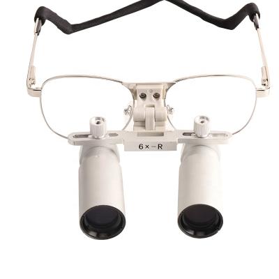 China YUYO Style Loupes 6X Glass Magnifying Glass Kepler Magnifying Glass Binocular Port Use For Surgical Dental Operations With Box for sale