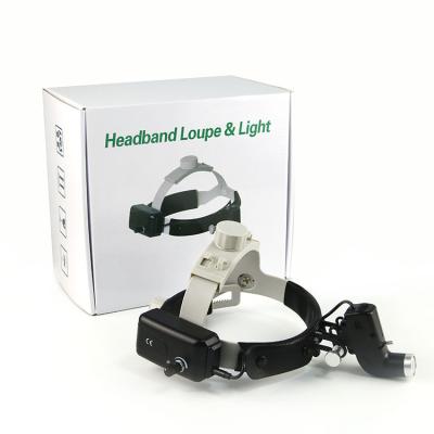 China 5W Dentistry Power Led Dental Rechargeable Headlamp Led With 3200mah Battery Pack Headlights Focus for sale