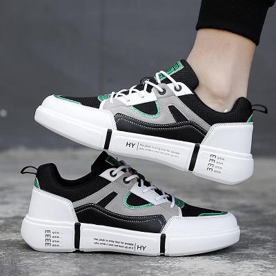 China PU Couple Shoes Mens Canvas Embroidery Panel Fashion Wild Trend Sneakers Couple All-match Trend Casual Shoes Small White Panel Shoes for sale