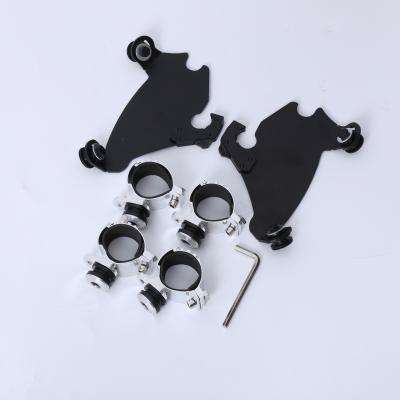 China High Quality Fashion Design 49mm Metal Black Fork Bracket Gauntlet Fairing Cowl Trigger Lock Kit For Harley Dyna Sportster 1986-2016 for sale