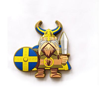 China Shape Souvenir Gifts Sweden Soldier Soft Pvc Fridge Tourist Magnet for sale