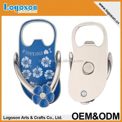 China Shape Promotional Gifts Stockholm Metal Souvenir Flip Flop With Bottle Opener for sale