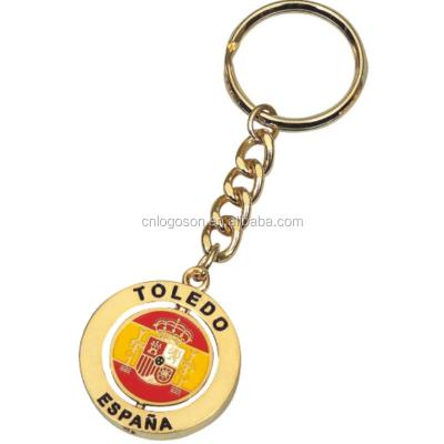 China Eco - Friendly Travel Collection Promotion Metal Spain Souvenir Keychains for sale