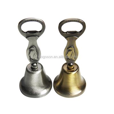 China Europe Souvenir Factory Direct Bells Anti Color Souvenir Gift Custom Design Metal Bottle Opener Bell for sale