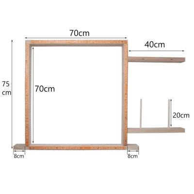 China Durable Carpet Spike Decking Frames Easy Self Assembly Decking Frame With Wire Backing for sale