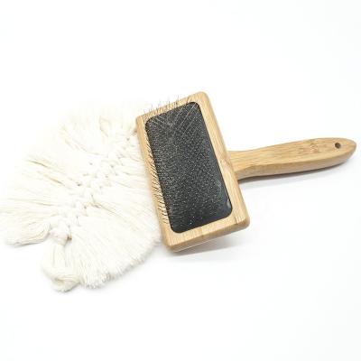 China Convenient Macrame Brush Bamboo Handle for sale