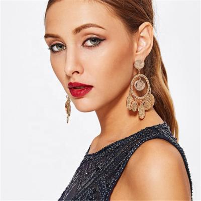 China European and American fashion jewelry simple fashion exaggerated jewelry earrings vintage personality new for sale