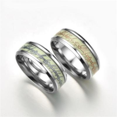 China Factory Direct Sales 316L Punk Titanium Steel Colorful Abalone Shell Rings Shell Band Rings Never Fade for sale