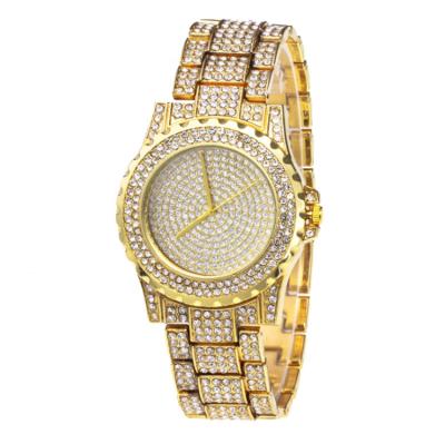 China High Quality Alloy Relojes Hombre Reloj Mujer 2 Pieces Set Watches Women Rhinestone Accessories Quartz Watches Bracelet for sale