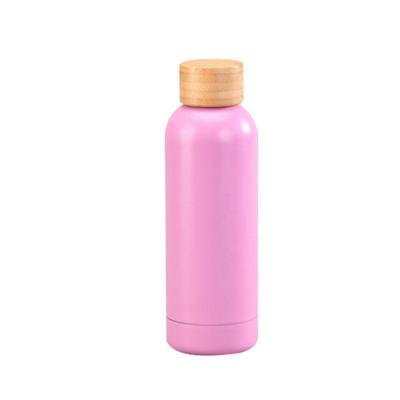 China 500ml PORTABLE Pure Color Outdoor Water Bottle Stainless Steel Dual Layer Stainless Steel Cycling Thermal Vacuum Flask PORTABLE for sale