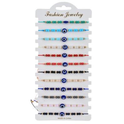 China Fashion Most Popular Product In Asia Japan Seed Beads Blue Turkish Eye Bracelet for sale