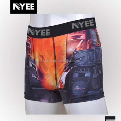 China 2018 Hot Selling New Fashion Stretch Polyester Breathable Boxer Athletic Shorts For Men And Boy With 3D Printing Soft, Strong And Vivid Color for sale