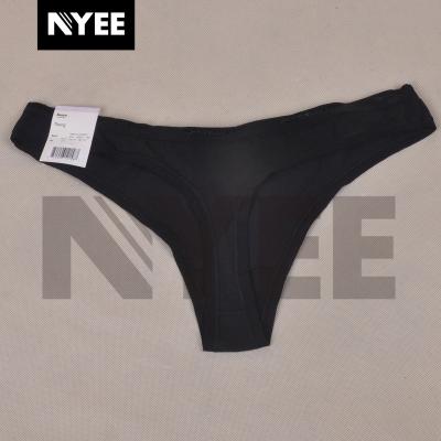 China Antibacterial Sexy Hot Selling High-leg Women's Cotton Brief Women's Bikinis Thong Panties OEM Manufacturing for sale