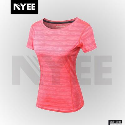 China China lady manufacturers active anti-pilling yoga use fitness sports female T-shirt good quality for sale