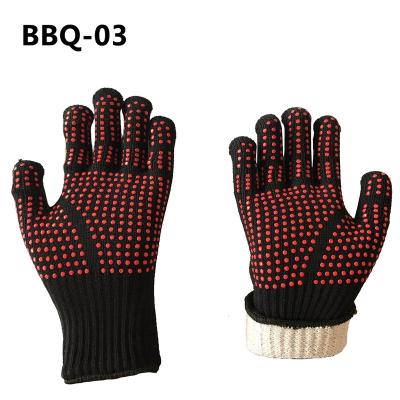 China Bohemian Silicone Cooking BBQ Pot Holder Glove Grill Gloves for sale