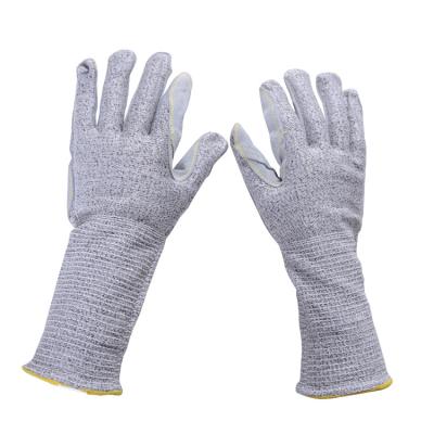 China 13G Anti-cut HPPE fiber knit working gloves 3/5 level HPPE cut resistant gloves en388 4543 hand work gloves with good quality for sale