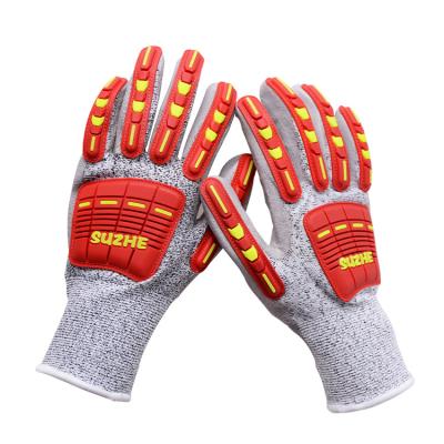 China Hot Selling Professional Custom Logo Gardening Anti Slip Safety Cut Resistant Gloves For Sale for sale