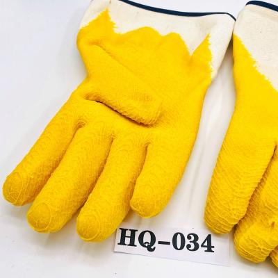 China Light Industry Nitrile Latex Rubber Palm Coated Safety Work Gloves for sale