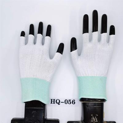 China Light Industry 13 Gauge Half Finger Polyester Gloves , Fingerless Nylon Gloves Working Gloves for sale