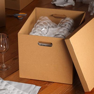 China Wholesale Recyclable Corrugated Storage Box Kraft Paper Banker Box for sale