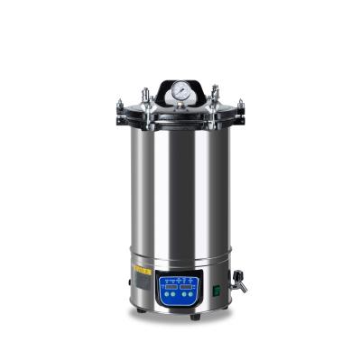 China 18L Electric heating type SUS304 stainless steel microcomputer control portable steam sterilizer vacuum autoclave for sale