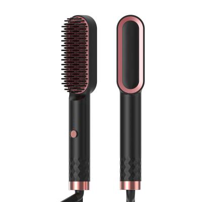 China Hotel Factory Supply Direct Border Tourmaline Ceramic Electric Hair Straightener Shaping Beard Straight Comb for sale