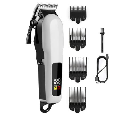 China LCD Display T Blade Cordless Rechargeable Men Outdoor Hot Selling Electric Hair Clipper for sale